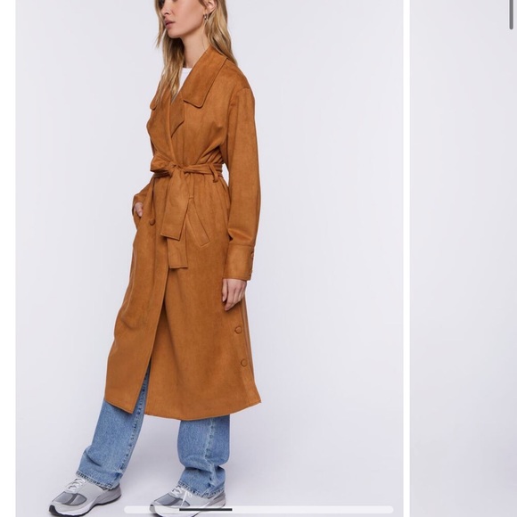 NEW Suede Trench T Tahari - Picture 15 of 15